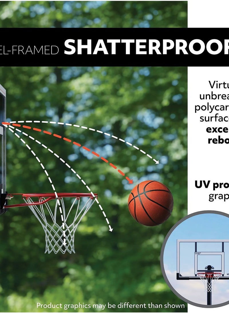 LIFETIME BASKETBALL XL PORTABLE - ACTION GRIP, SLAM IT 71566