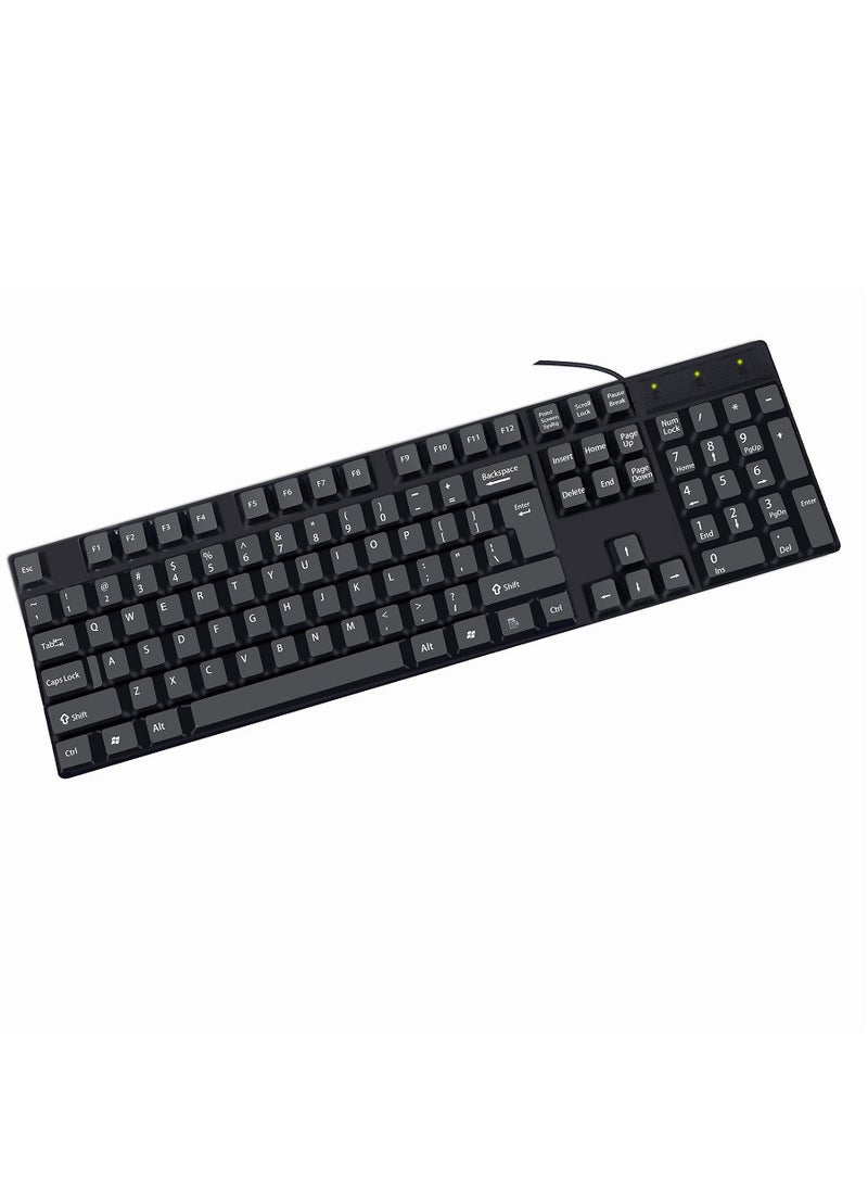 Multilingual USB Wired Keyboard in Russian, Spanish, Arabic, French K1800 English layout keyboard