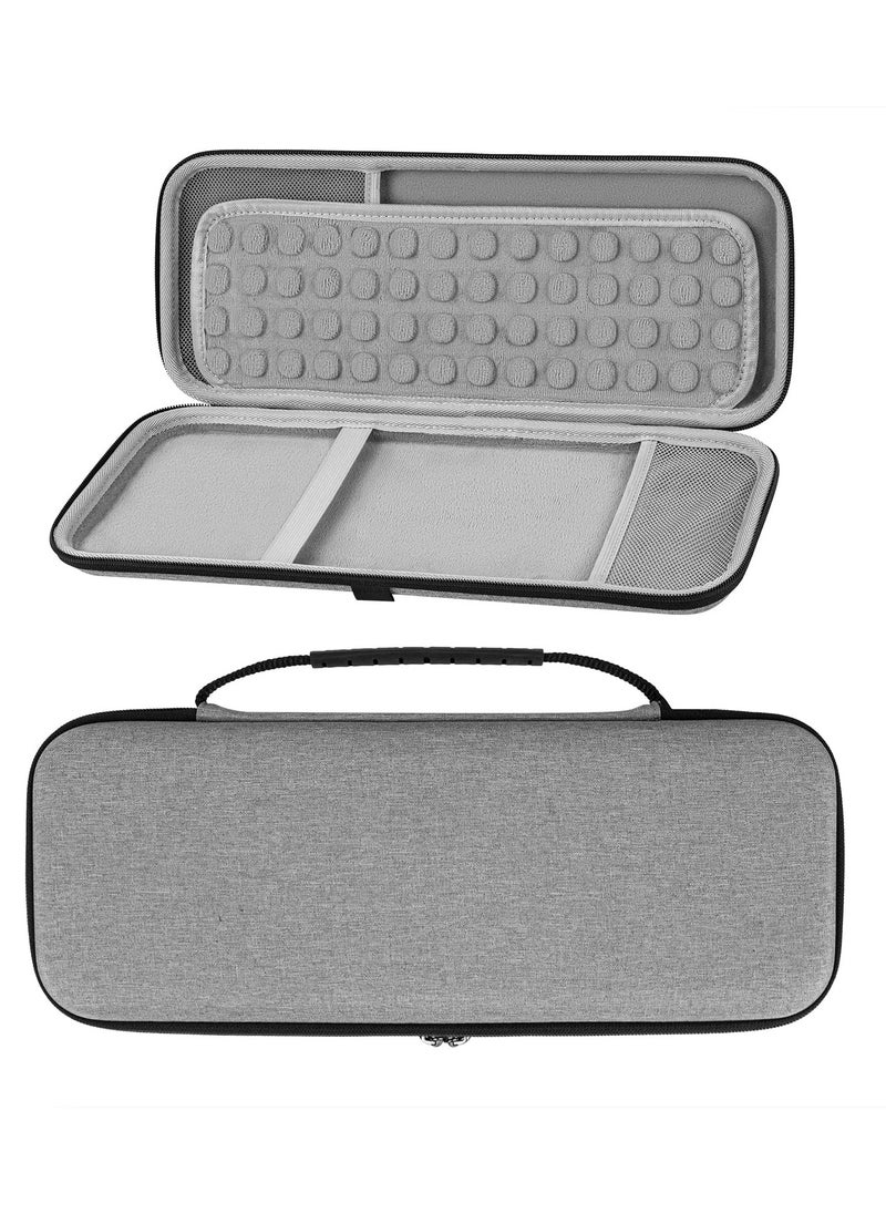 Keyboard Carrying Case, Hard Shell Protective Travel Bag, Compatible with Apple Magic Keyboard, Apple Magic Keyboard and Apple Magic Mouse Combo Case (Light Gray)