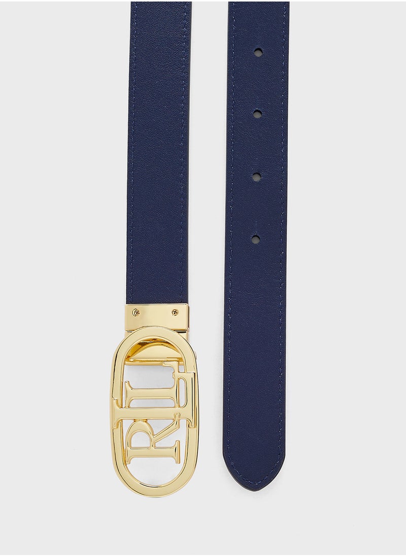 Oval Reversable 25 Skinny Belt