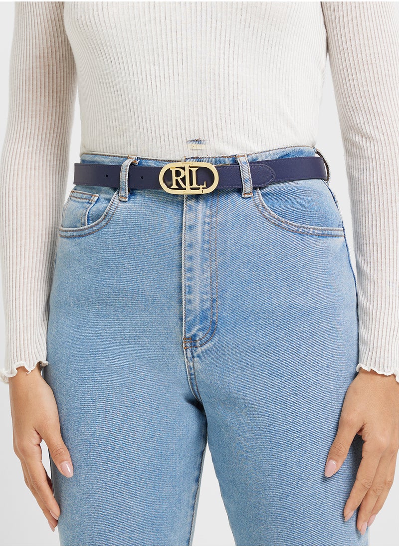 Oval Reversable 25 Skinny Belt