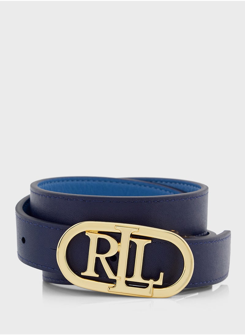 Oval Reversable 25 Skinny Belt