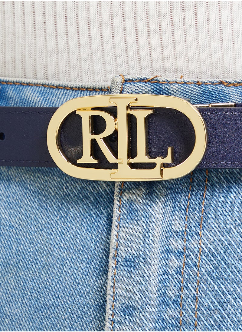 Oval Reversable 25 Skinny Belt