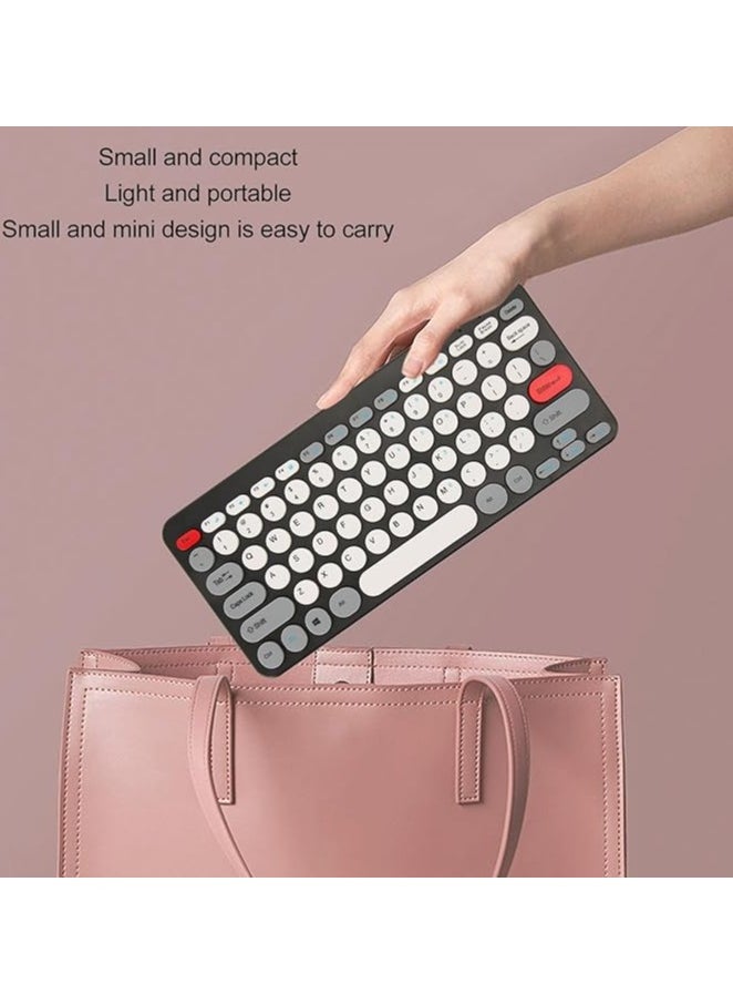 Wireless Keyboard and Mouse Combo, Ergonomic Computer Keyboard, Compact and Lightweight Cordless Keyboard Mouse Sets, Quiet Computer Keyboards for (Black), -11