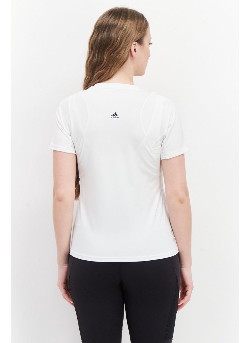 Women Sportswear Fit Short Sleeve Training Top, White