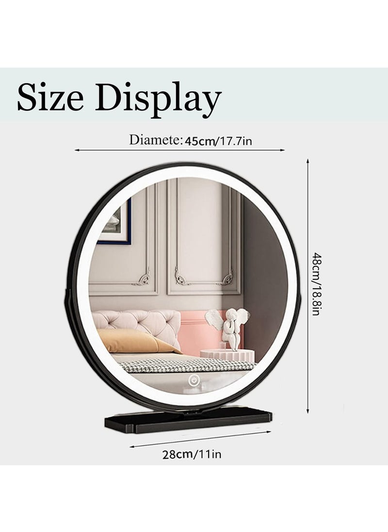 Vanity Makeup Mirror with Light 360°Rotation