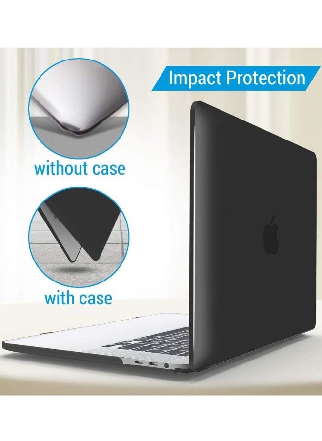 Compatible with MacBook Pro 16 Inch Case A2141 Release 2020 2019,Plastic Hard Shell Case Cover for Mac Pro 16’’ with Touch Bar and Touch ID,Black,T16BK