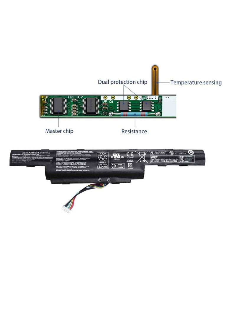 Compatible replace AS16B5J AS16B8J Battery for/ACCER'' Aspire 15.6