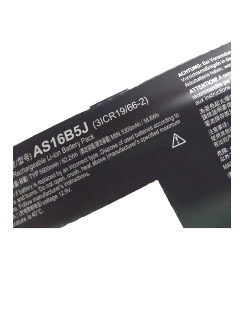 Compatible replace AS16B5J AS16B8J Battery for/ACCER'' Aspire 15.6