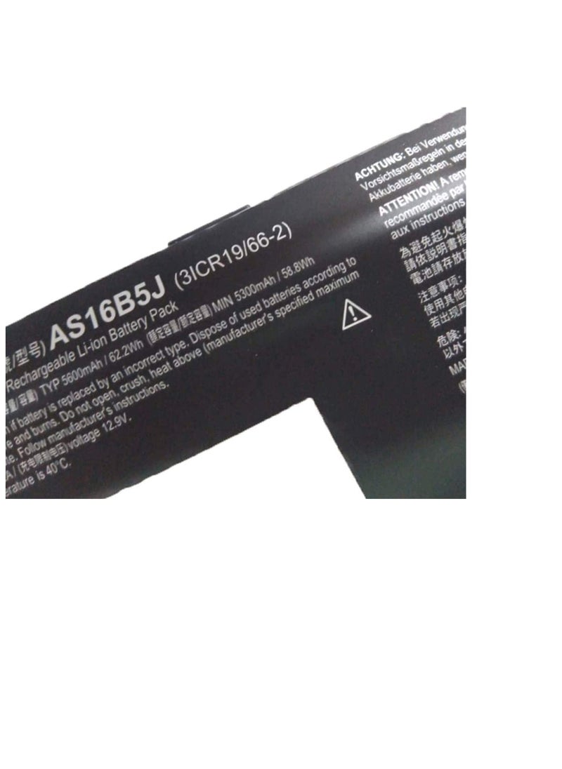 Compatible replace AS16B5J AS16B8J Battery for/ACCER'' Aspire 15.6