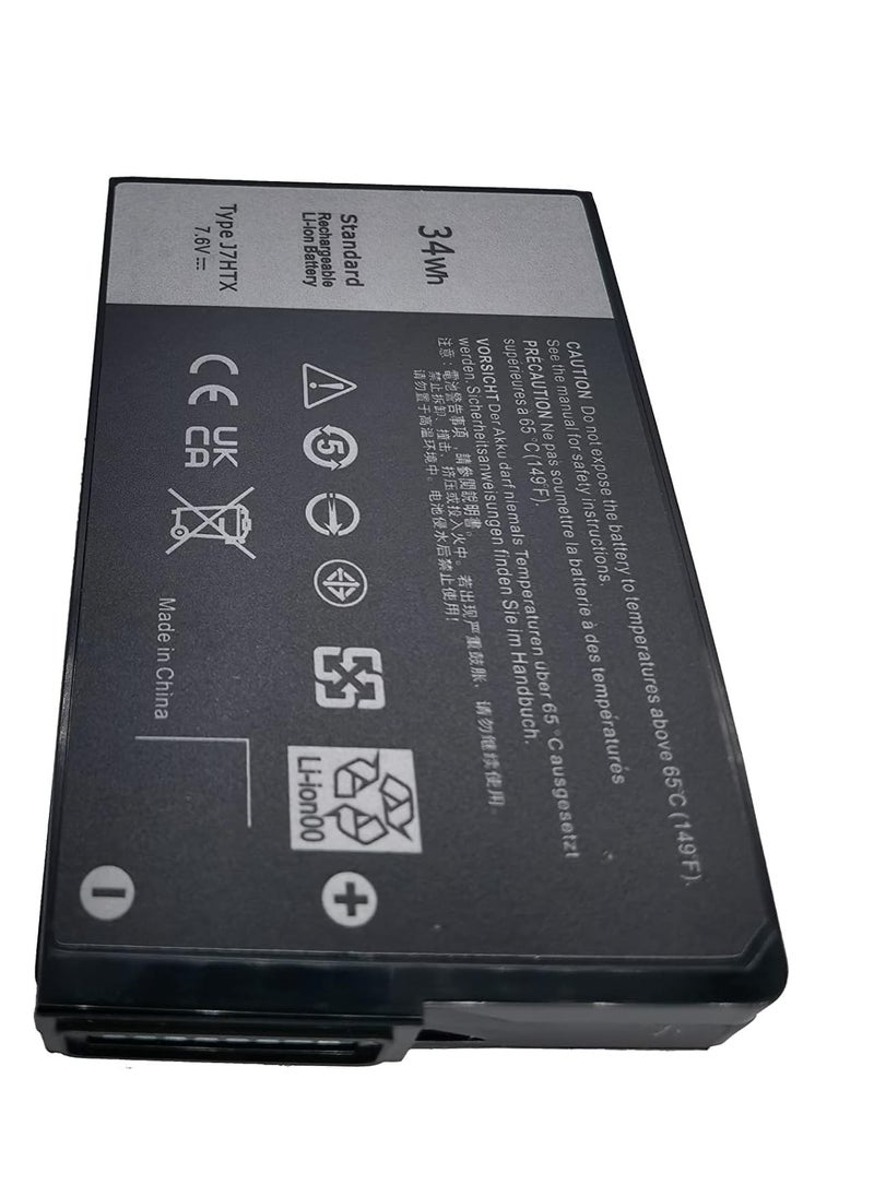 Replace J7HTX 7XNTR Battery for/Dell' Latitude 7202 7212 7220 Rugged Extreme Tablet Series 02JT7D 2JT7D FH8RW VW5Y4 J82G5 451-BBOR 451-BCCO