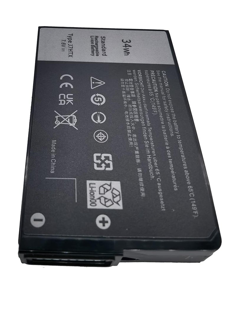 Replace J7HTX 7XNTR Battery for/Dell' Latitude 7202 7212 7220 Rugged Extreme Tablet Series 02JT7D 2JT7D FH8RW VW5Y4 J82G5 451-BBOR 451-BCCO