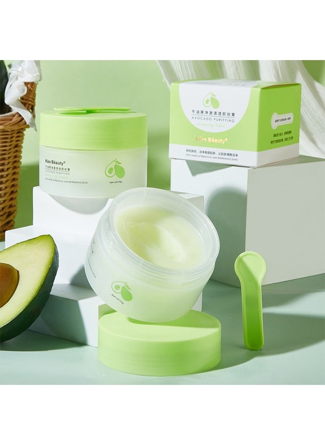 Avocado Purifying-Cleansing Balm Makeup Remover, Balm to Oil, Double Cleanse, Acne Face Wash 75g