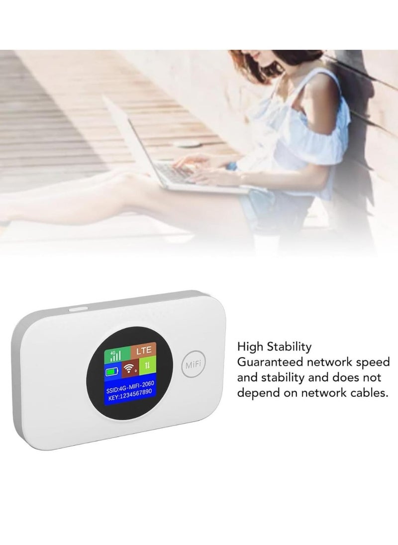 4G/4G+ LTE Mobile WiFi Router - High-Speed Portable Wireless Hotspot for Travel, Home, Remote Work - Unlocked Wireless Router with Long Battery Life and Multi-Device Connectivity