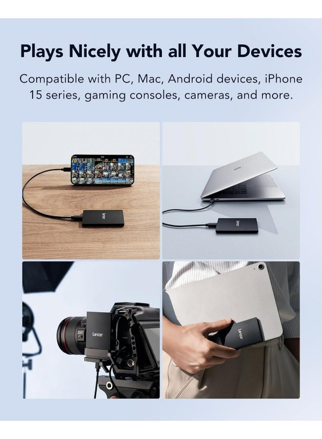 External Portable, USB3.2 Gen2*2,  Upto 2000MB/s Read, Upto 1800MB/s Write | SSD 2 TB
