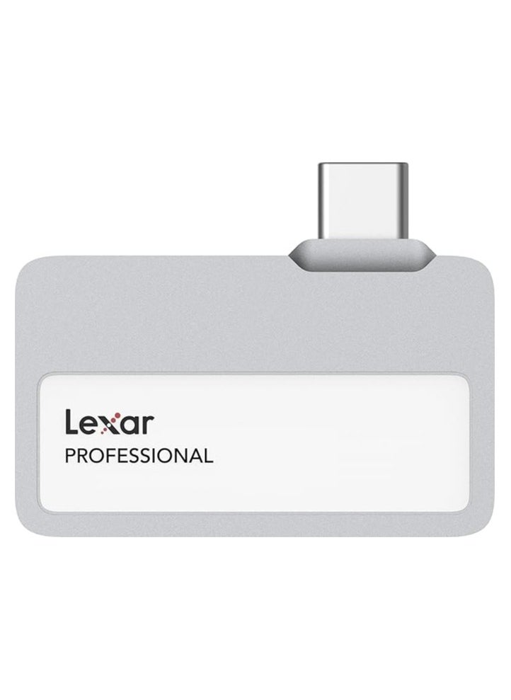 Lexar 1TB Professional Go Portable SSD, Supports Apple ProRes, Up to 1050MB/s Read & 1000MB/s Write, USB 3.2 Gen 2, Rugged, Compatible with iPhone 15 Series, PC & Mac (LSL400X001T-RNSNU)