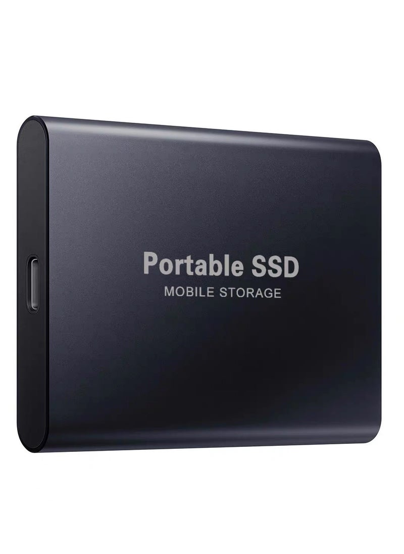 2TB Portable External Hard Drive, Mini SSD Hard Drives,Solid State External Drives,Computer Backup Drive,USB 3.1 to Type-C Support Data Storage Transfer for Windows XP PC Laptop and Mac(Black)