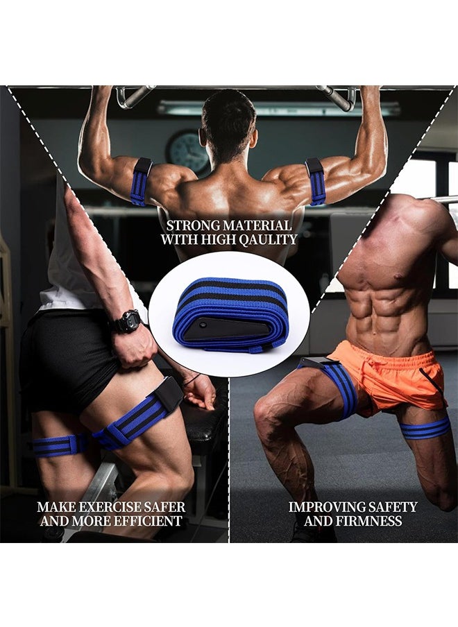 4 Pack Occlusion Bands, (2 Bicep Bands,2 Leg Bands and Storage Bag), BFR Bands, Comfortable Elastic Bands for Blood Flow Restriction, Training Bands for Exercising Squat, Thigh