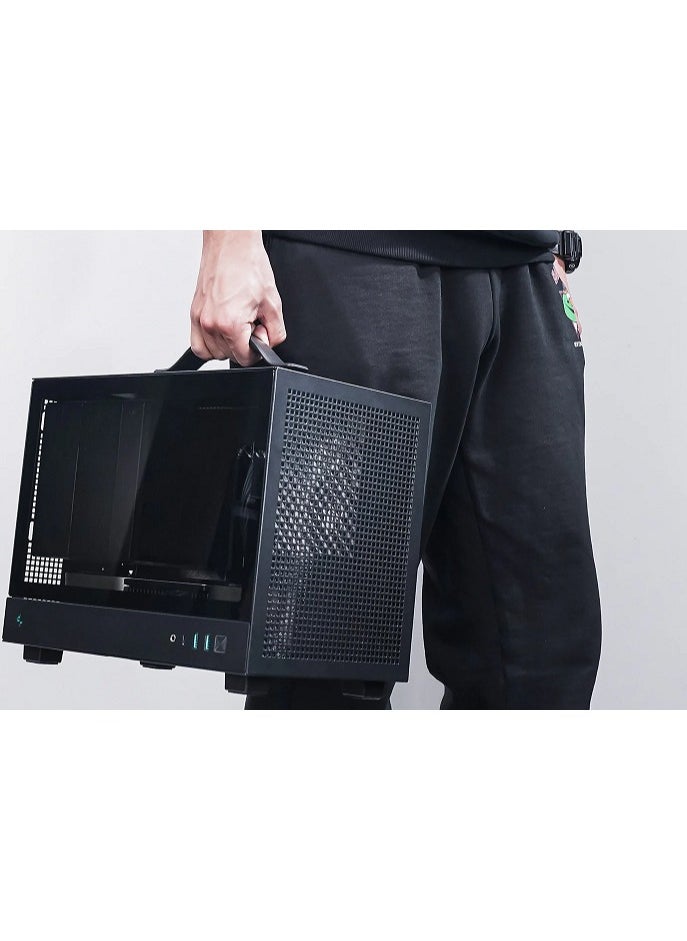 MINI PORTABLE GAMING and WORKSTATION ITX PC BLACK: Corei5 12400F Processor | RTX 4060 TI 8GB DDR6 GRAPHICS | 16GB RAM | 1TB NVME | Windows 11 | WIFI BLUETOOTH READY