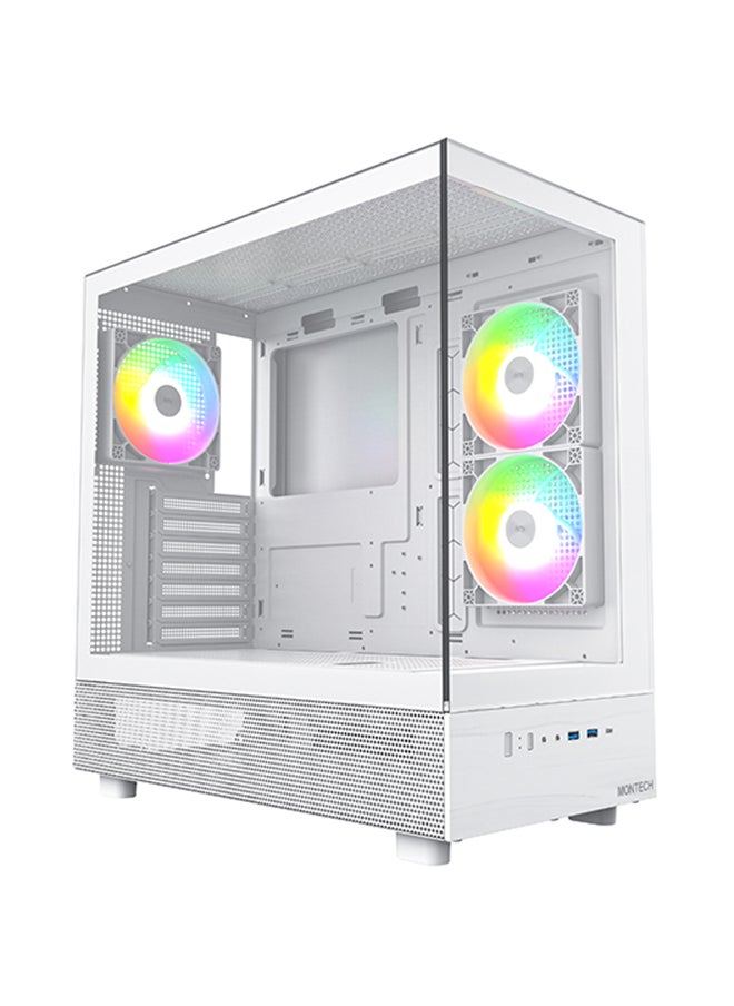 RDY XR White Ryzen 001 Gaming PC / R7-5700X / B550M / RTX  4060 8GB / 32GB DDR4 RAM / Gen4 1TB SSD / 500W / Tower Air Cooler / Temp Display / Windows 11 pro / 2-Years Warranty