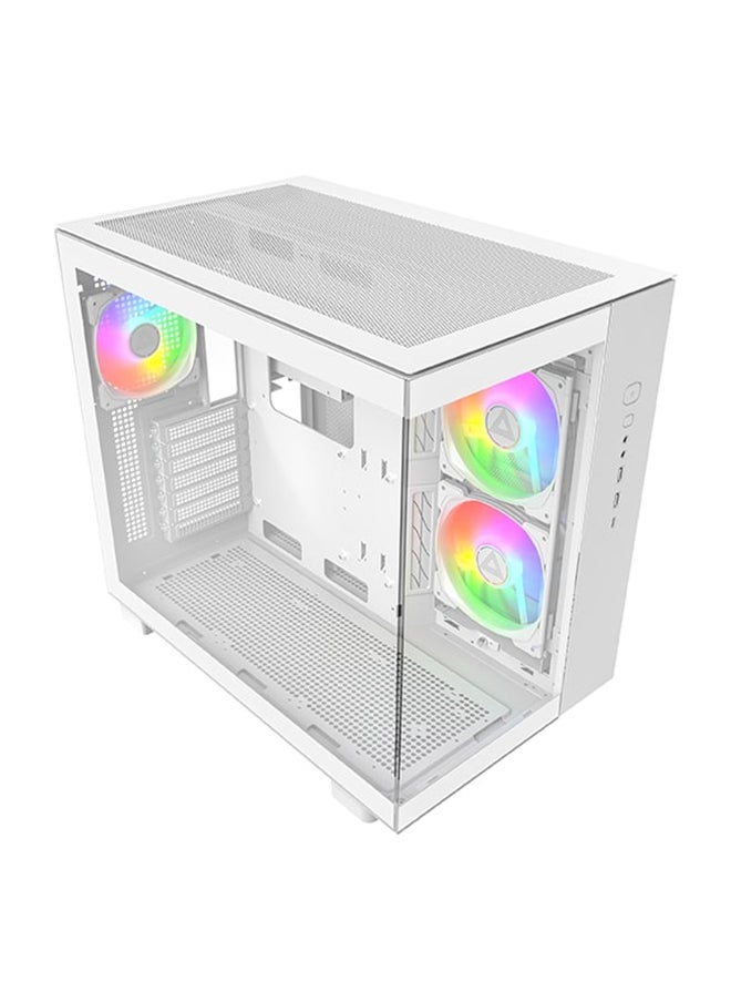 RDY King 65 Pro White Gaming PC - AMD Ryzen 5 7600X, RTX 3050, 32GB DDR5 RAM, 1TB Gen4 SSD, Liquid Cooling, Windows 11 Pro, 2-Year Warranty