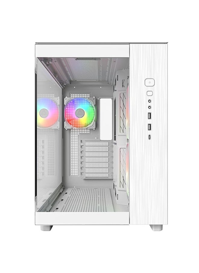 RDY King 65 Pro White Gaming PC - AMD Ryzen 5 7600X, RTX 3050, 32GB DDR5 RAM, 1TB Gen4 SSD, Liquid Cooling, Windows 11 Pro, 2-Year Warranty