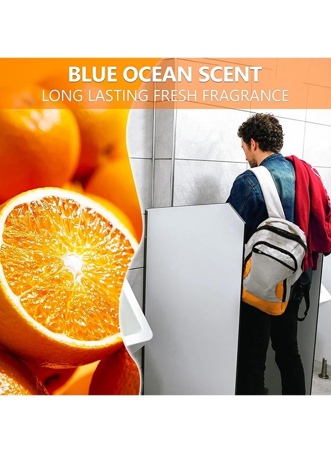 10 Packs Urinal Screens Deodorizer, Urinal Cake Anti-Splash&Odor Freshener – Ideal for Hotels，Schools, Bathrooms, Restrooms, Office.(Orange) ﻿