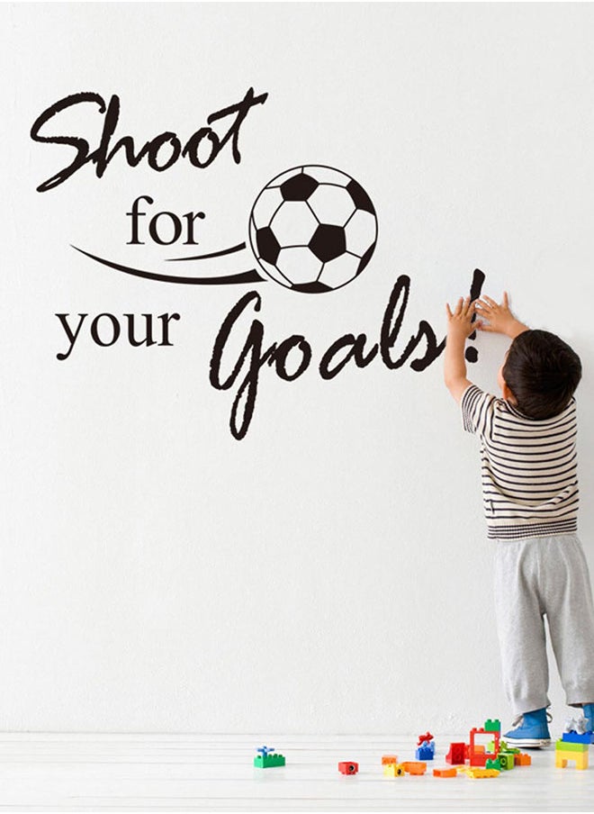 Football Themed Wall Sticker Black