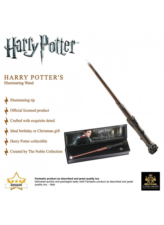 The Noble Collection NN1910 Harry Potter Illuminating Wand, 14-Inch