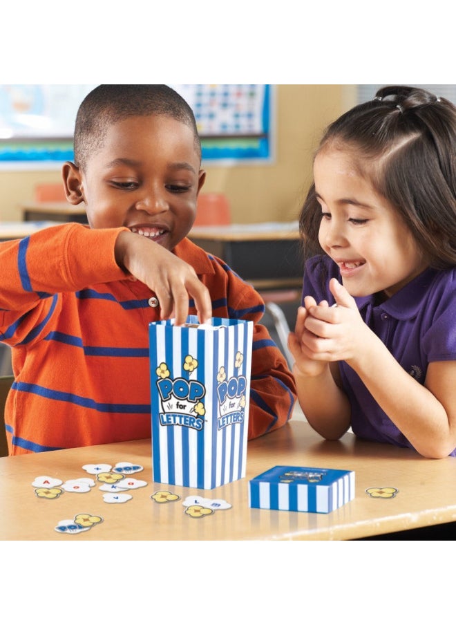 Learning Resources Pop for Letters, Early Phonics Game, Alphabet Recognition, ABCs, 8 Pop Cards, Ages 4+, Grades PreK+