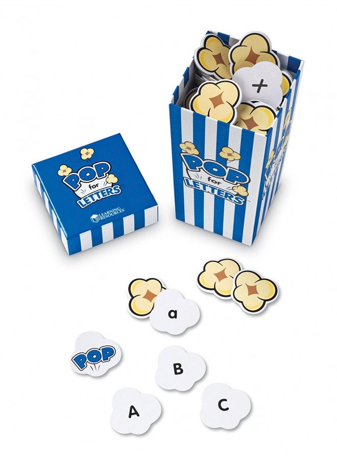 Learning Resources Pop for Letters, Early Phonics Game, Alphabet Recognition, ABCs, 8 Pop Cards, Ages 4+, Grades PreK+