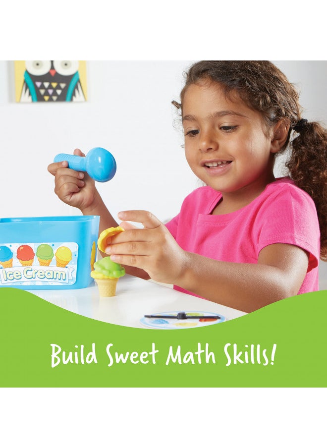 Learning Resources Smart Scoops Math Activity Set, Stacking and Sorting Toys, Develops Early Math Skills, 55 Pieces, Ages 3+