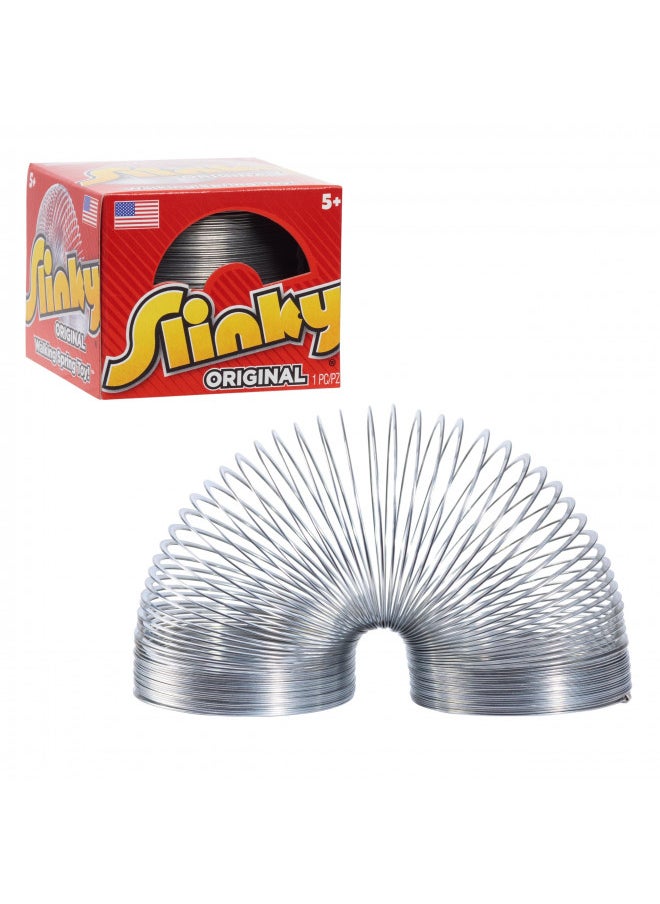 The Original Slinky Walking Spring Toy, Basket Stuffers, Metal Slinky, Fidget Toys, Party Favors and Gifts, Kids Toys for Ages 5 Up, Small Gifts by Just Play