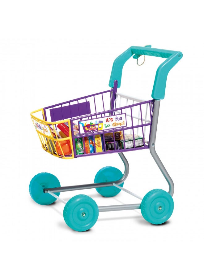 Casdon Shopping Trolley Colourful Toy Shopping Trolley For Children Aged 3+ Equipped With Everything Needed For An Exciting Shopping Trip