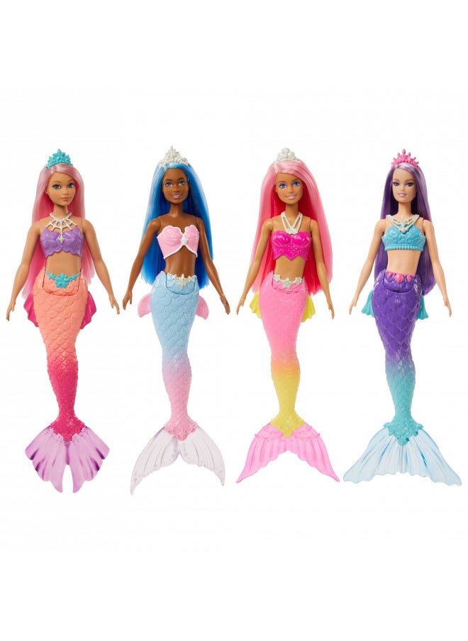 Barbie Dreamtopia Mermaid Doll with Purple Hair, Blue & Purple Ombre Tail & Tiara Accessory