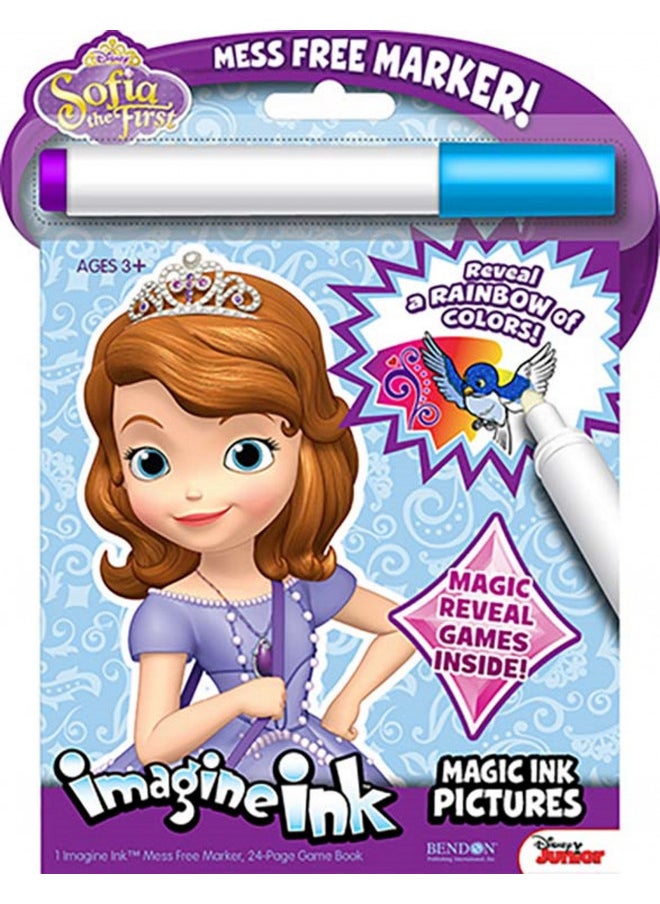 Bundle of 3 Imagine Ink Magic Pictures Activity Books - My Little Pony, Princess Featuring Belle, and Sofia The First