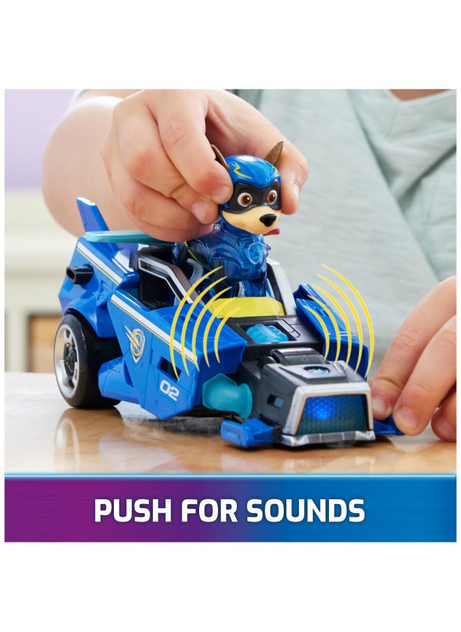 Paw Patrol: The Mighty Movie, Toy Car with Chase Mighty Pups Action Figure, Lights and Sounds, Kids Toys for Boys & Girls 3+