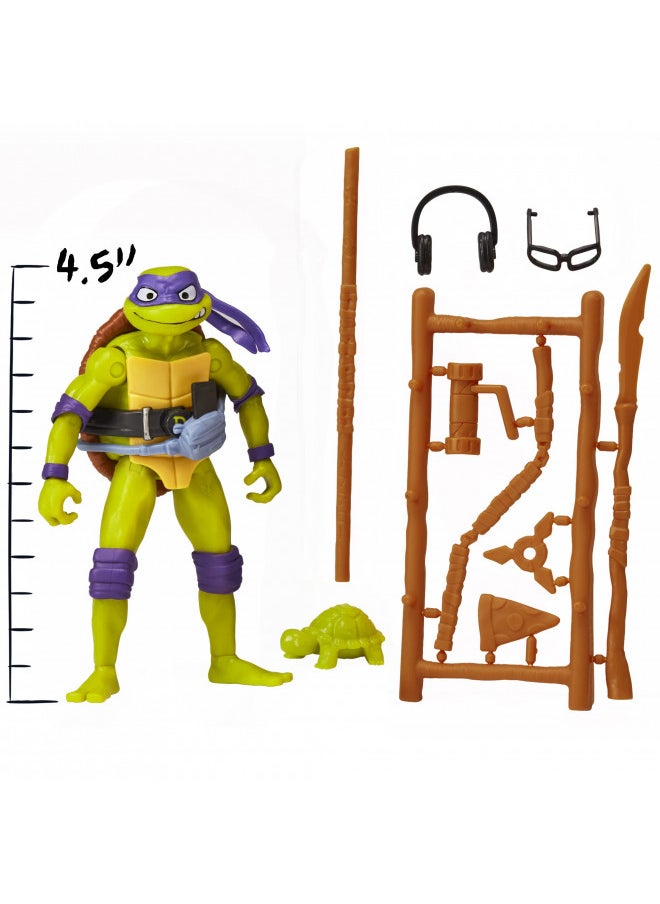 Teenage Mutant Ninja Turtles: Mutant Mayhem 4.5 Donatello Basic Action Figure by Playmates Toys