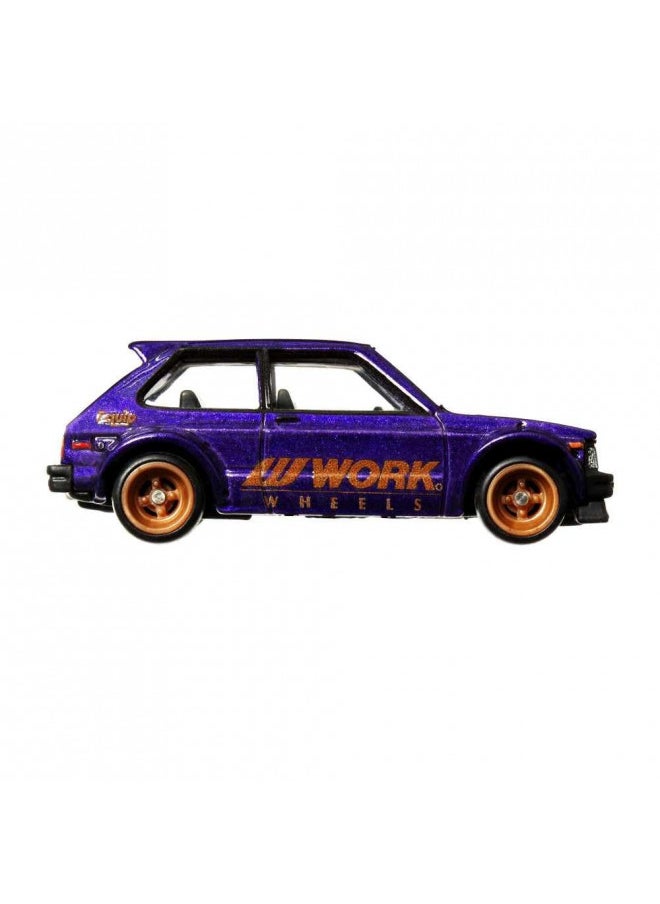 Hot Wheels Car Culture Circuit Legends Vehicles for 3 Kids Years Old & Up, 81 Toyota Starlet Kp61, Premium Collection of Car Culture 1:64 Scale Vehicles