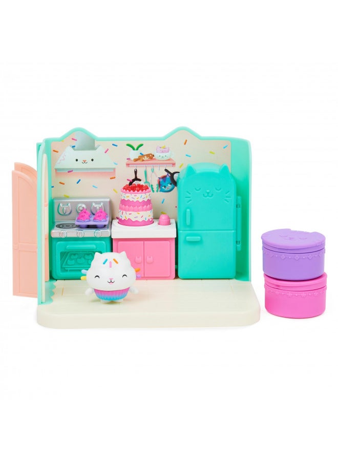 Gabby's Dollhouse, Bakey with Cakey Kitchen with Figure and 3 Accessories, 3 Furniture and 2 Deliveries, Kids Toys for Ages 3 and up