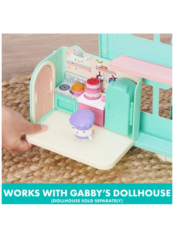 Gabby's Dollhouse, Bakey with Cakey Kitchen with Figure and 3 Accessories, 3 Furniture and 2 Deliveries, Kids Toys for Ages 3 and up