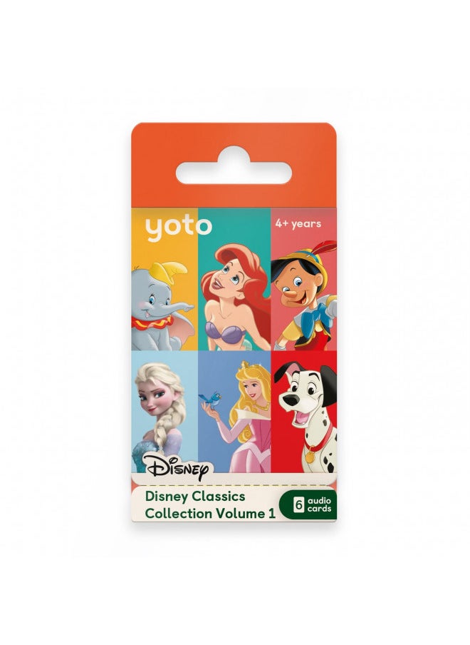 Yoto Disney Classics Collection: Volume 1 Kids 6 Audiobook Story Cards for Use Player & Yoto Mini Bluetooth Speaker, Fun Day time & Bedtime Stories, Educational Gift for Children Ages 4+