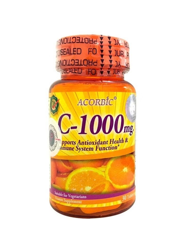 Acorbic C-1000mg Vitamin C Supplement – 30 Capsules