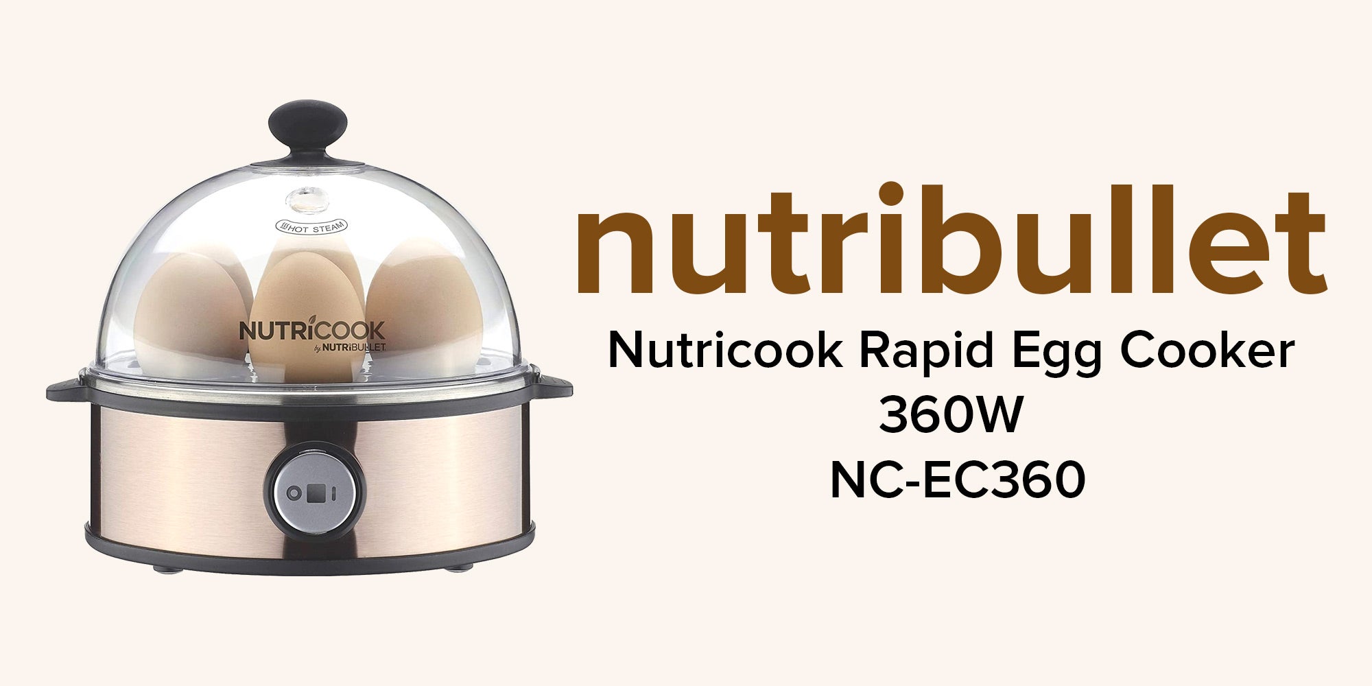 Nutricook Rapid Egg Cooker 360.0 W NC-EC360 Bronze