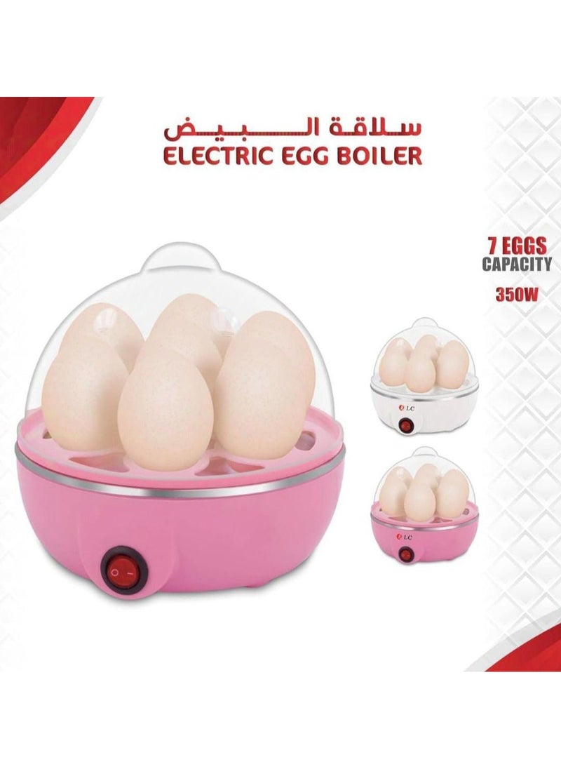 Electric Egg Boiler - 7 Egg Capacity, 350W Rapid Egg Cooker with Auto Shut-Off, Perfect for Boiled, Poached, and Steamed Eggs