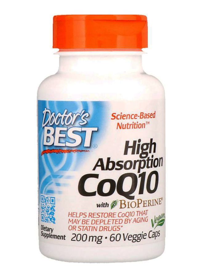 High Absorption CoQ10 With BioPerine - 60 Veggie Caps