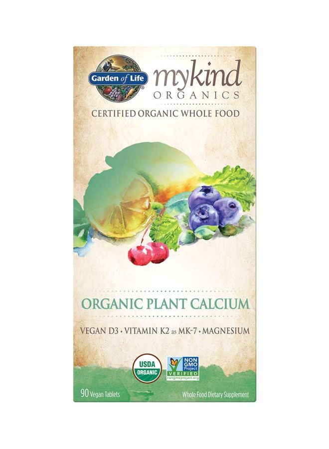 Mykind Organics Plant Calcium Dietary Supplement - 90 Vegan Tablets