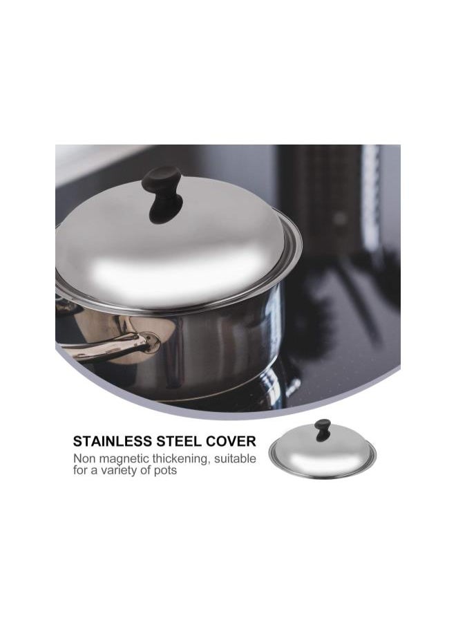 Universal Lid Stainless frying pan cover Steel Universal Lid 38cm Pan Lid Cover Frying Pan Cover Cookware Lids Cooking Dome Cover Glass Pot pot cover Lids pot lid Universal Pot Lid