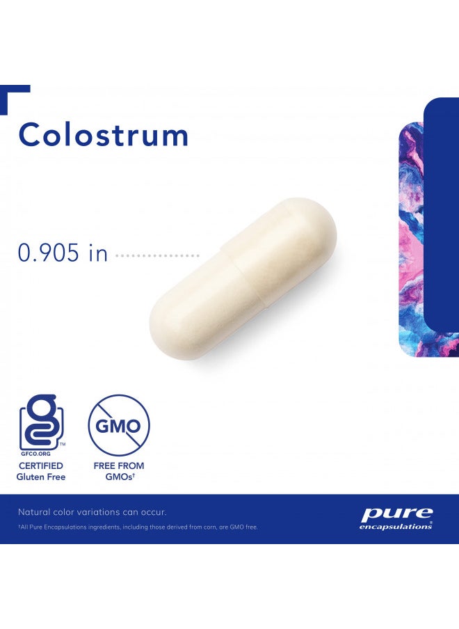 Pure Encapsulations Colostrum | 40% IgG Highly Concentrated Immune Support | 180 Capsules