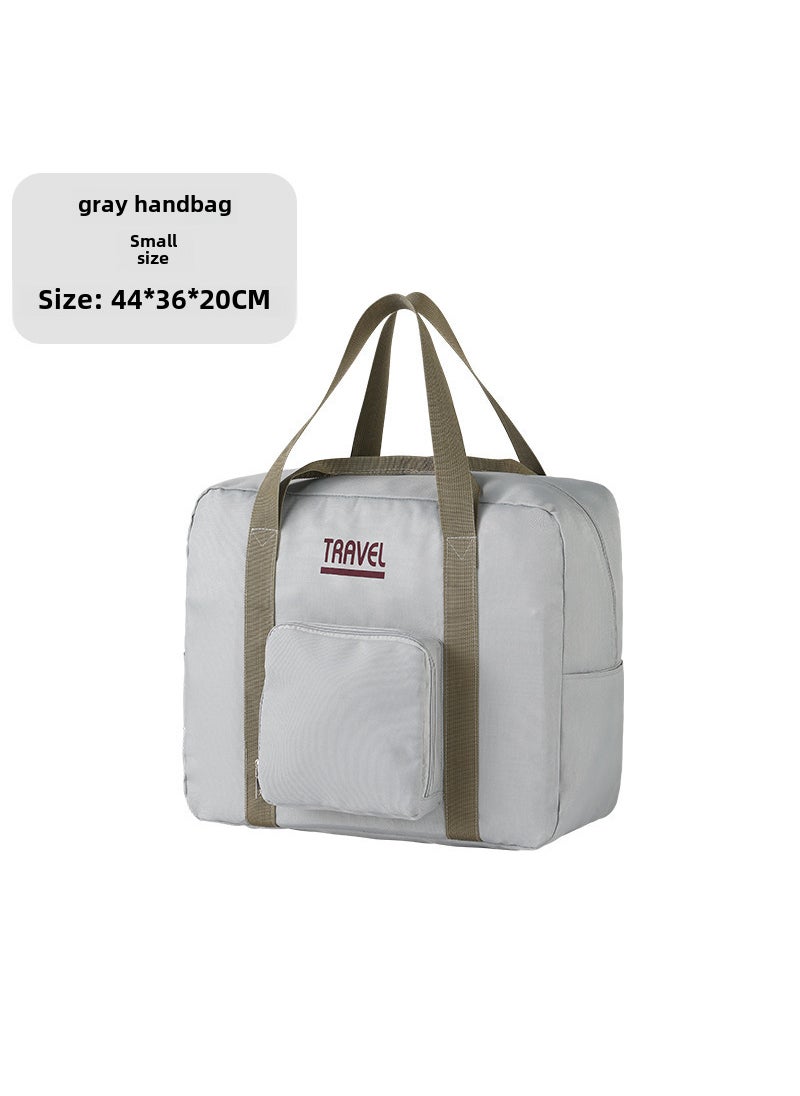 Large Capacity Foldable Storage Bag Gray trumpet